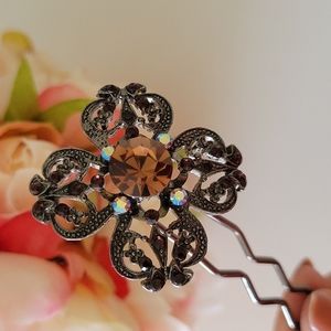 LUXURY Crystal Hair Stick / Flower